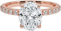 Moissanite Engagement Ring for Women 3 CT Colorless VVS1 - Twisted