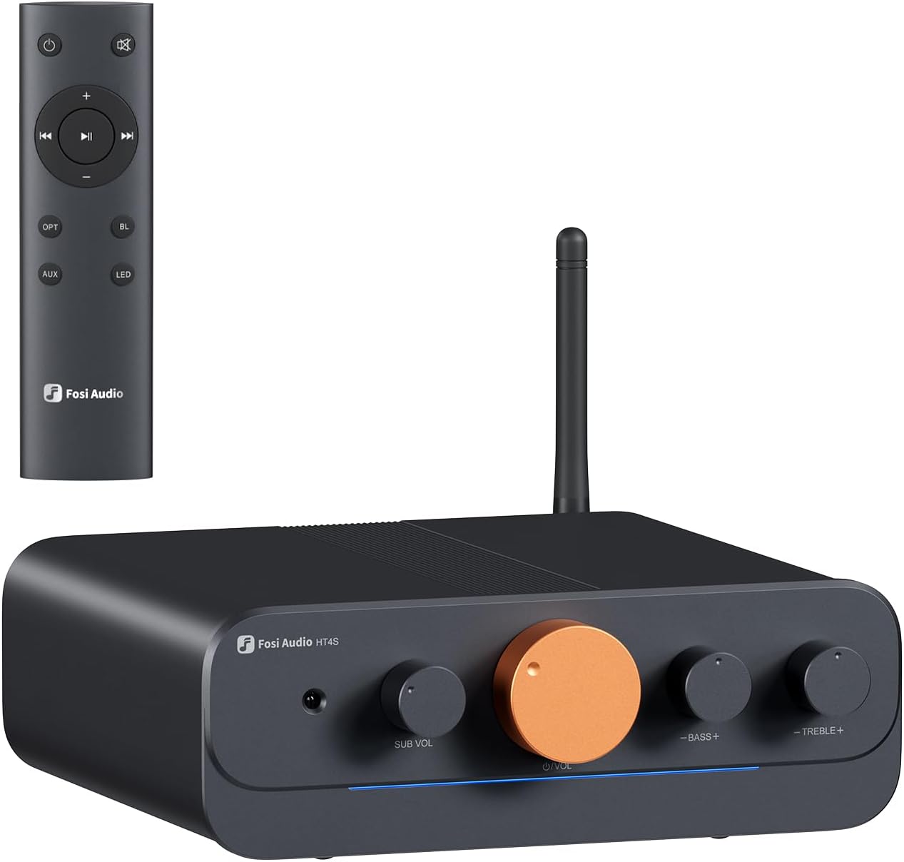 Fosi Audio HT4S Bluetooth Amplifier for Home Theater and Outdoors