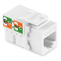NavePoint 90 Degree Cat6 Keystone Jack 50-Pack - Right Angle Cat6