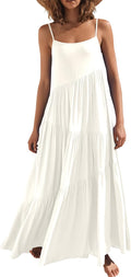 ANRABESS Women Summer Flowy Sleeveless Sundress - Easy Beach Maxi
