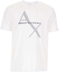 Armani Exchange Mens Crew Neck Logo Tee T Shirt - Soft, Clean Fit