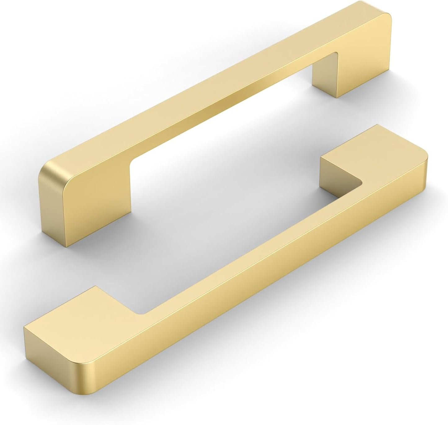 Brushed Gold Kitchen Cabinet Handles - 10 Pack 5 Inch Pulls