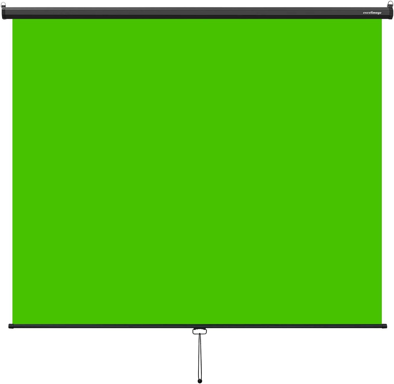 Pull-Down Green Screen Backdrop for YouTube Videos and Gaming