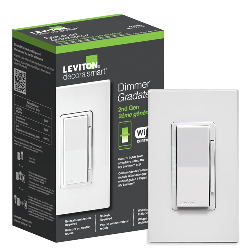 Leviton Decora Smart Dimmer Switch for Elegant Lighting Control