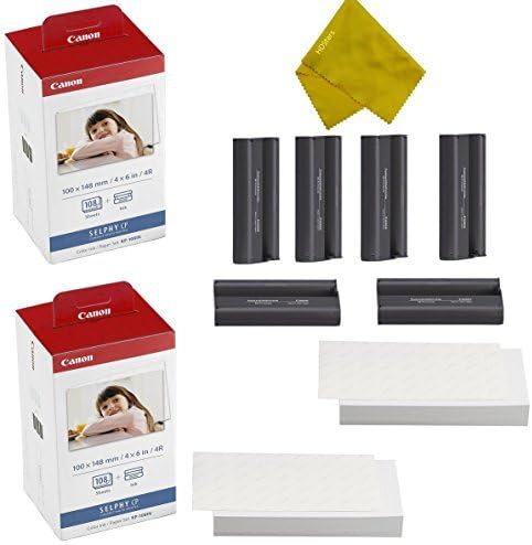KP-108IN Ink Cassette and 4x6 Paper for SELPHY Printers