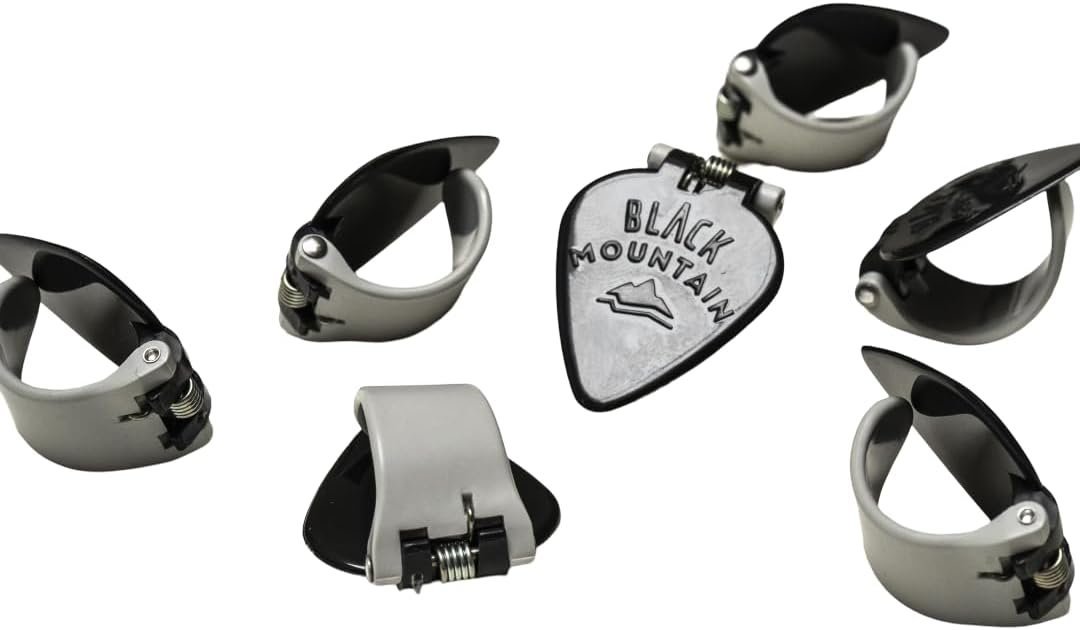 Black Mountain Medium Gauge Thumb Picks for Guitar and More