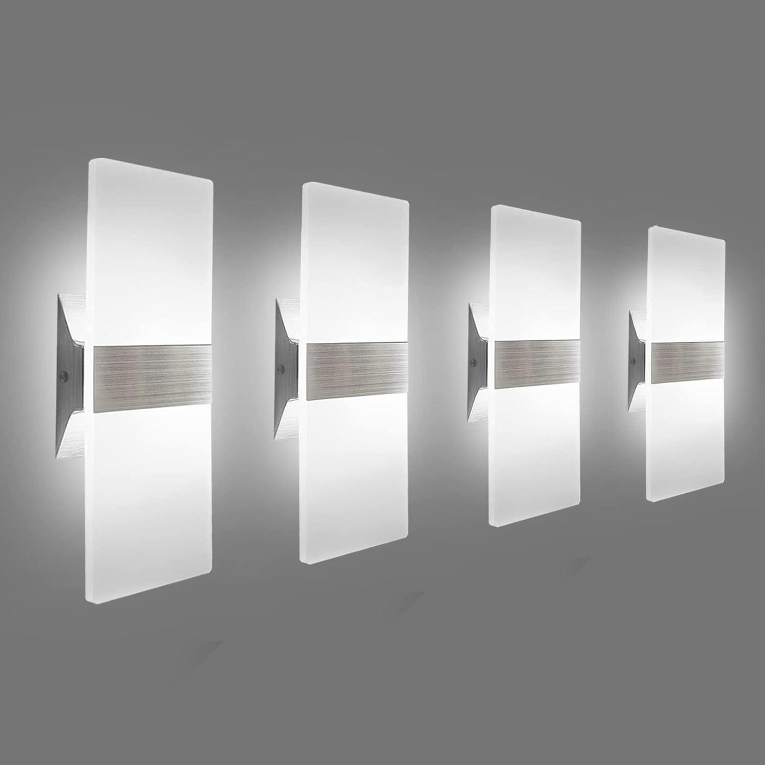 KICAAO Modern Wall Sconces 4 Pack for Elegant Home Lighting