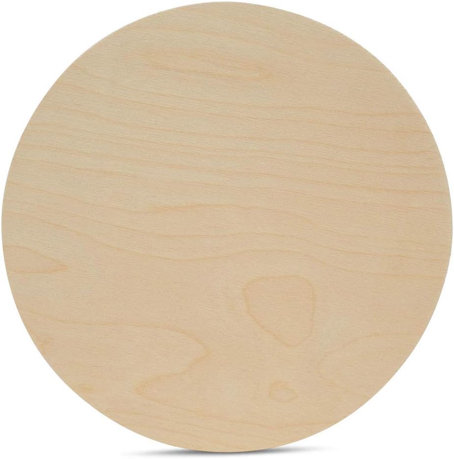 24 Inch Birch Plywood Discs for Crafting and DIY Projects