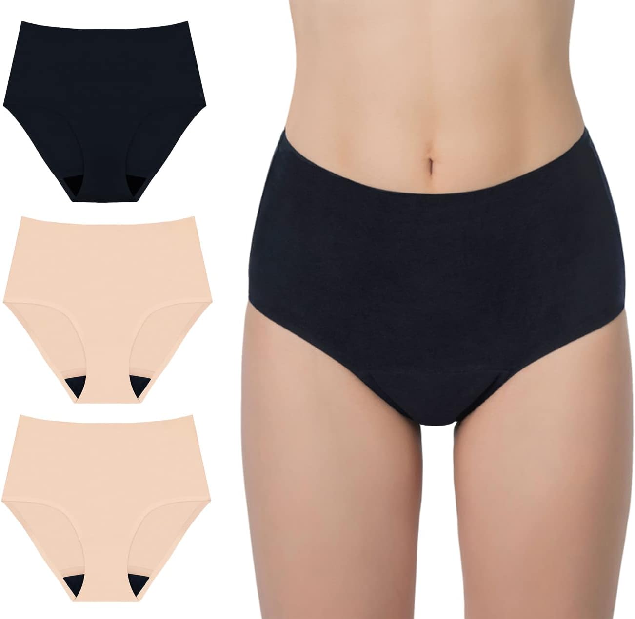 AIRCUTE Washable Incontinence Underwear for Women - 3 Pack