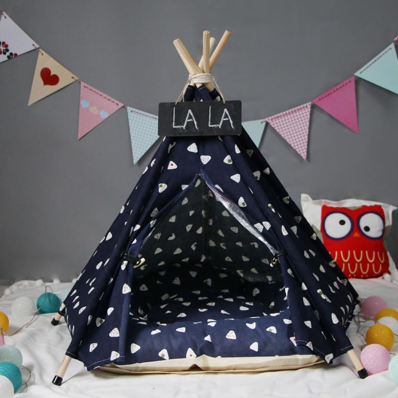 Cozy Pet Teepee Tent with Plush Cushion - JIPITIMI