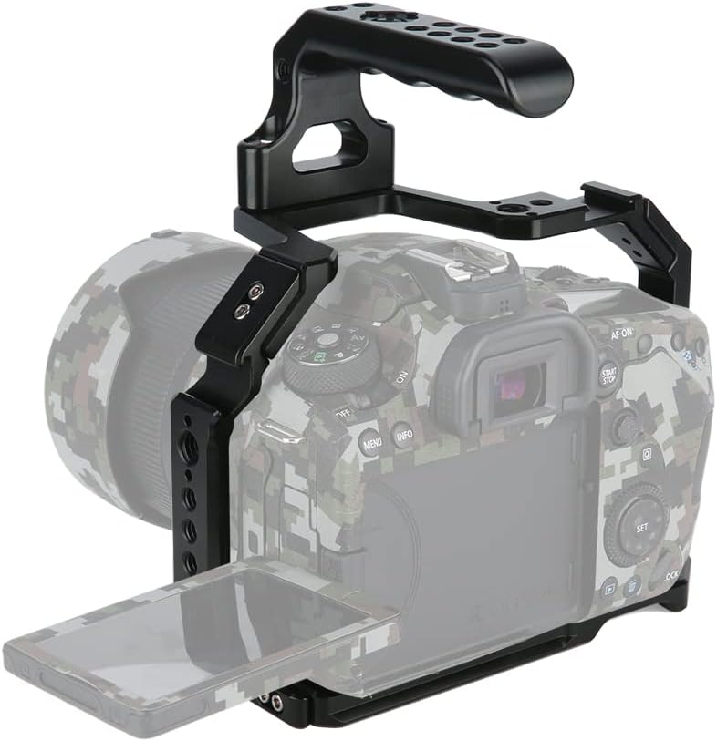 NICEYRIG Cage Rig for Canon 90D 80D 70D with Ergonomic Handle