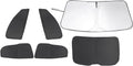 TINGLU Window Shades for Ford Mustang 2015-2023 - Full Side & Rear