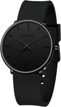 CRRJU Ultra Thin Unisex Wristwatch 40mm - Sleek Everyday Style