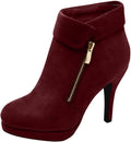 TOP Moda George-40 Ankle Wrap Boots - Fashionable 4in Heel Statement