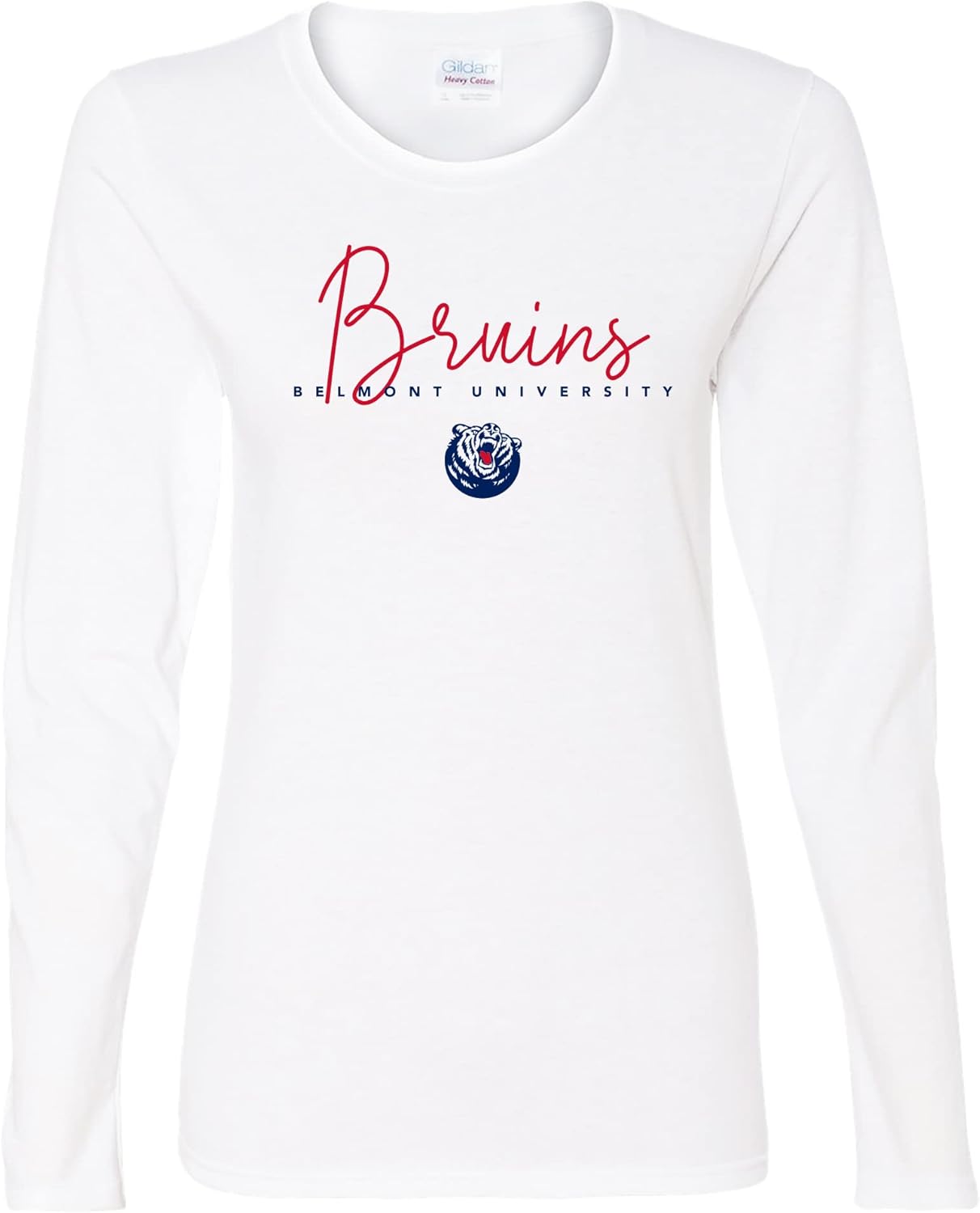 NCAA Thin Script Long Sleeve T Shirt for Women - College Pride