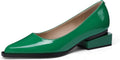 LingxiaUne Womens Pumps and Loafers - Elegant Low Chunky Heel
