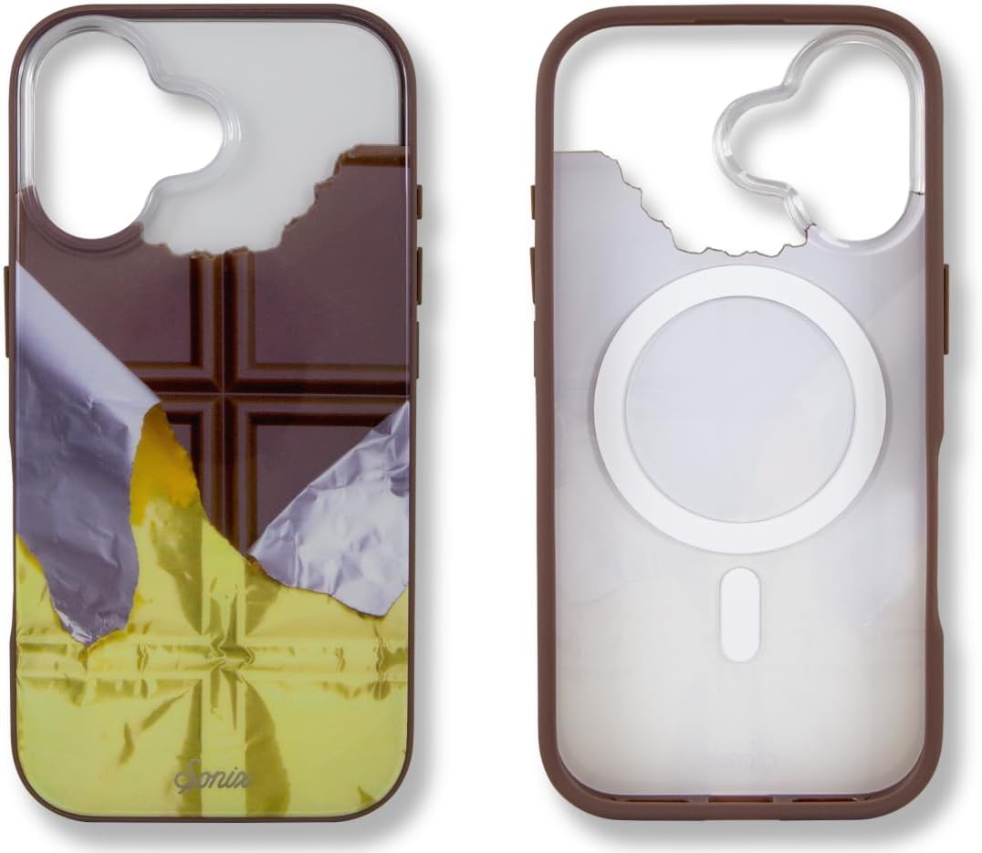 Sonix Case for iPhone 17 - Chic Chocolate Grid Design