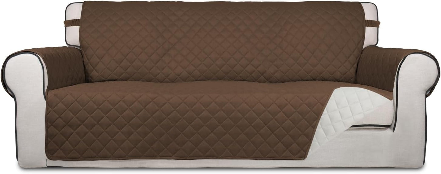 PureFit Reversible Quilted Sofa Cover for Pets and Kids Protection