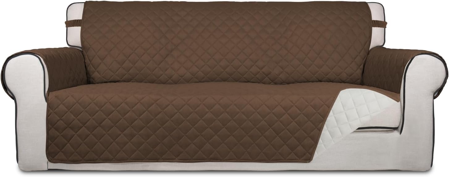 PureFit Reversible Quilted Sofa Cover for Pets and Kids Protection
