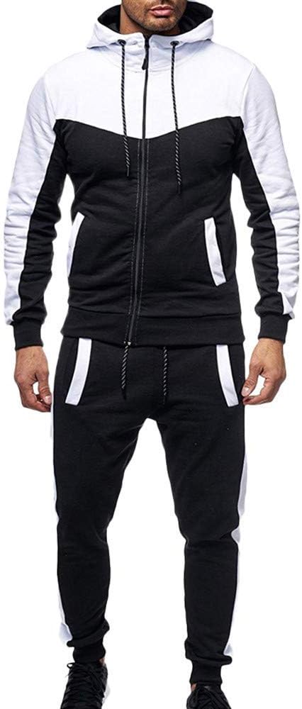Marine Royal Track Suits for Men Set Full Zip Jogging Wear