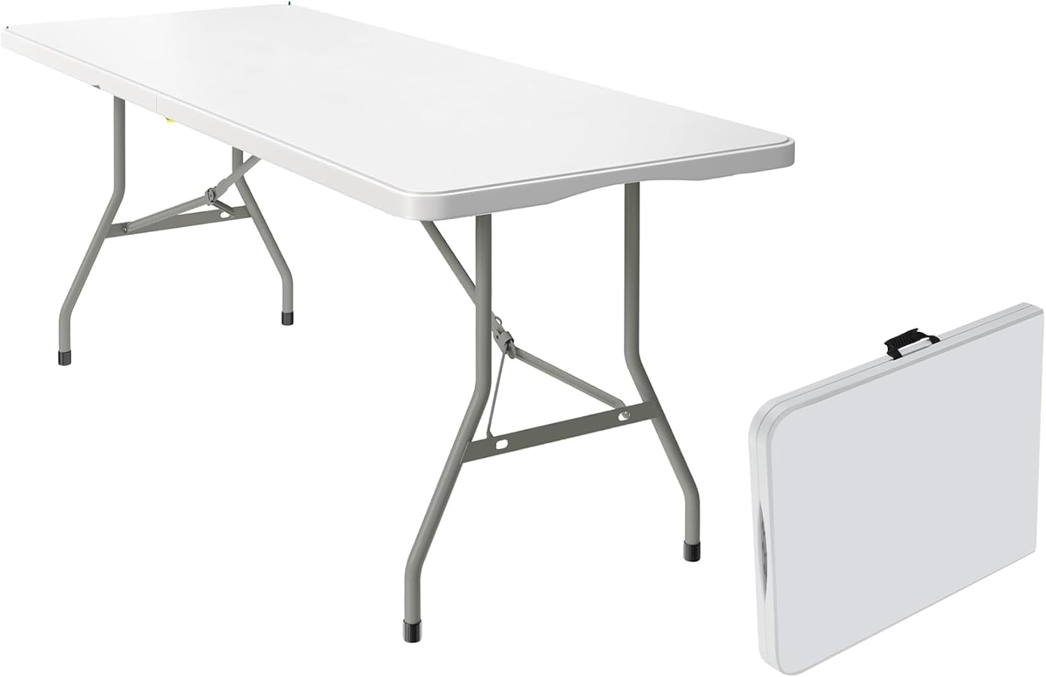 6 Foot Foldable Table with Built in Handle for Events & More