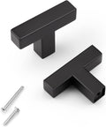 KNOBWELL 2 in Kitchen Cabinet Knobs Matte Black - Sleek 30-Pack