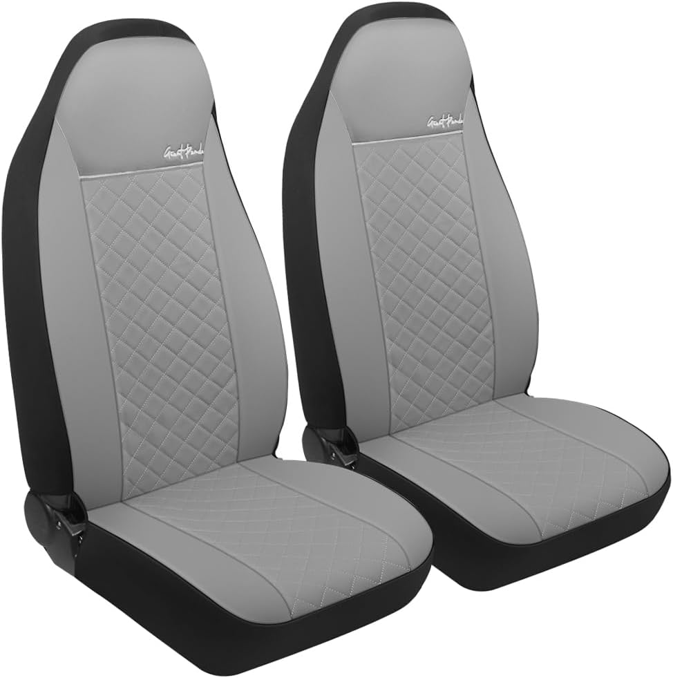 GIANT PANDA Front Seat Covers for Bucket Seats - Grey Style