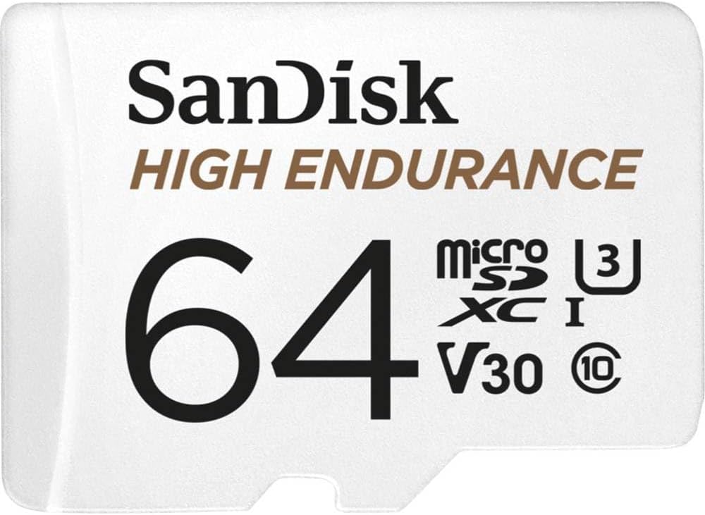 SanDisk 64GB High Endurance Video MicroSDXC - 4K UHD Dash Cam & Home Monitoring