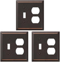 Amerelle 163TDDB Century Wallplate 1 Toggle 1 Duplex - Aged Bronze
