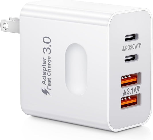 40W Fast USB-C Charger for iPhone & Samsung