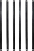 1/2ft 36in Heavy Duty Pre-Cut Grey Metal Pipe - Industrial DIY