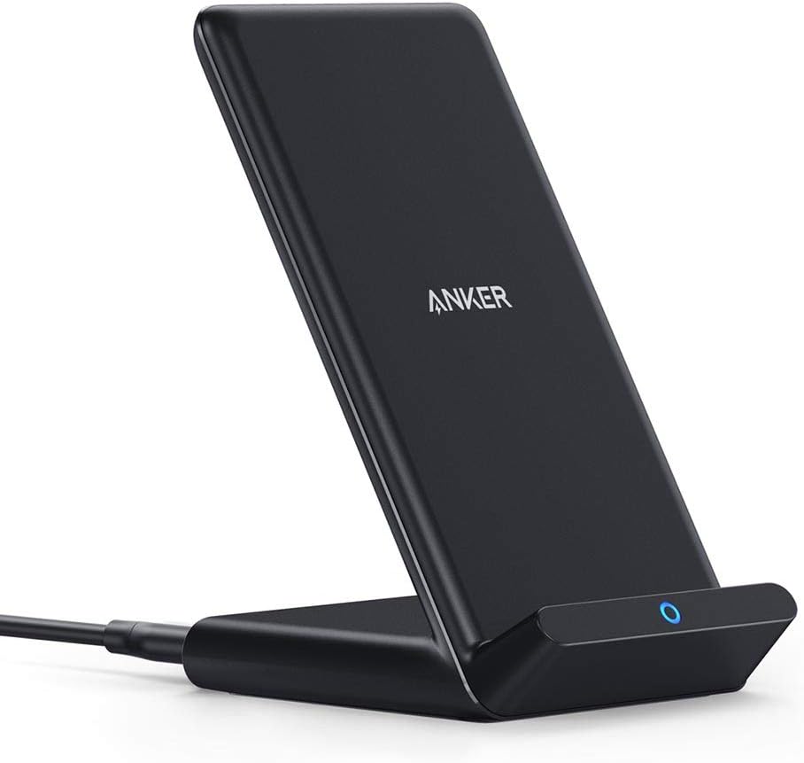 Anker 313 Wireless Charging Stand, Fast 10W Qi-Certified for iPhone & Galaxy