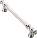 Brushed Satin Nickel Cabinet Pulls 5 in Hole Centers - Solid 10 Pack