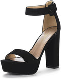 DREAM PAIRS womens Hi-lo Heeled Sandals - Platform Confidence