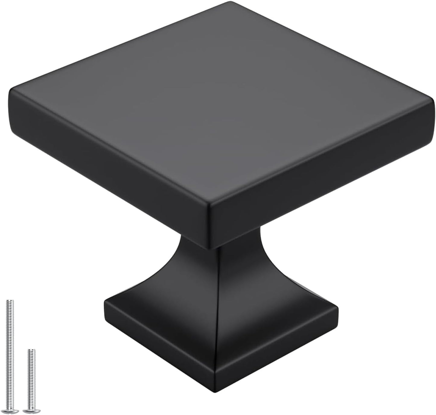 50 Pack Black Cabinet Knobs for Kitchen and Bathroom Decor