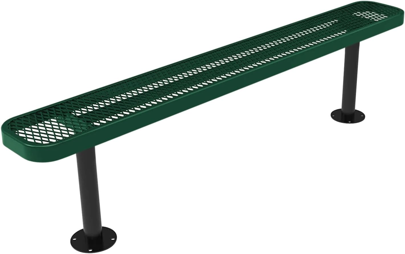 Coated Outdoor Furniture Heavy-Duty 6 Ft Bench for Parks