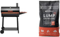 Royal Gourmet 30 Barrel Charcoal Grill Bundle with Lump Charcoal - Big