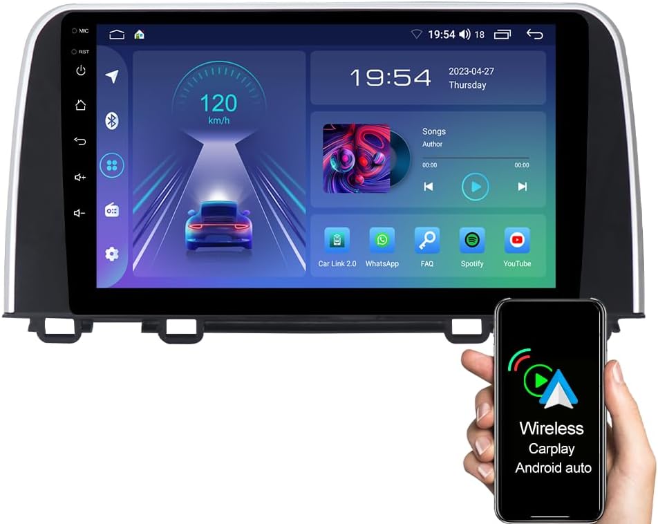 ASURE Car Stereo Radio for Honda CRV 2017-2021 with GPS