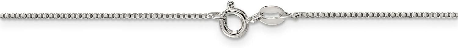 Classic Box Chain Necklace Bracelet or Anklet in Sterling Silver