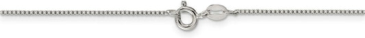 Classic Box Chain Necklace Bracelet or Anklet in Sterling Silver