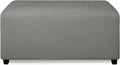 PureFit Super Stretch Ottoman Cover Large Light Gray - Form Fit