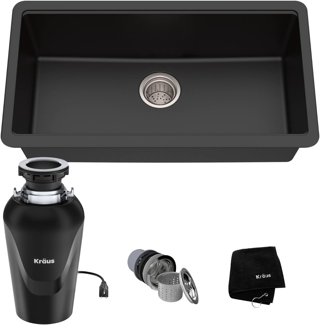 KRAUS 31 Inch Undermount Black Onyx Granite Kitchen Sink Review