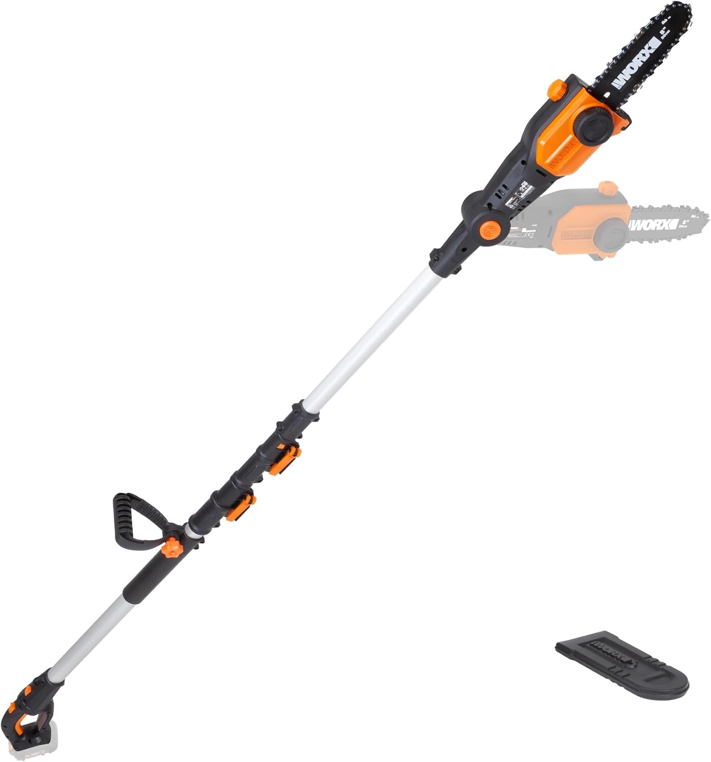 Worx Nitro 20V 8 in Cordless Pole Chainsaw for Easy Cutting