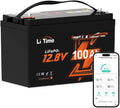 LiTime 12V 100Ah LiFePO4 Battery - Bluetooth Low-Temp Protection