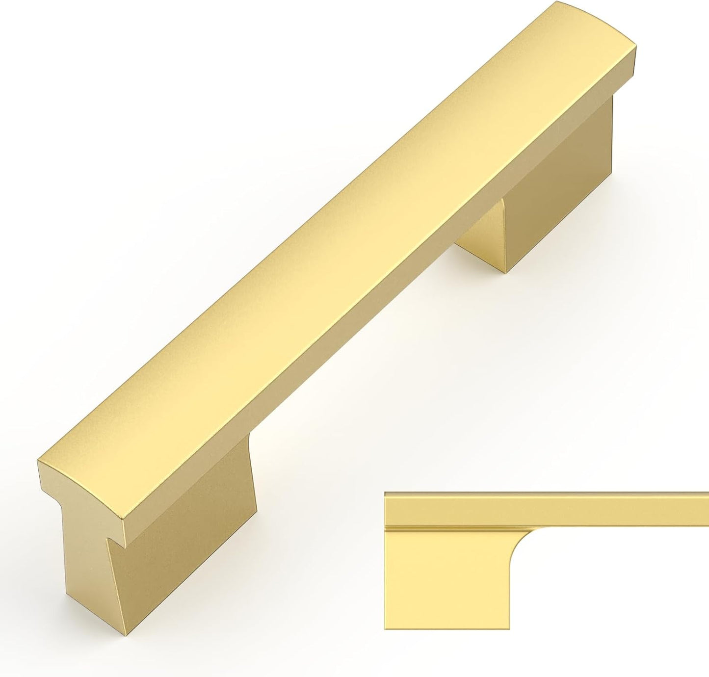 Brushed Gold Cabinet Pulls - Stylish 10 Pack for Kitchen Use