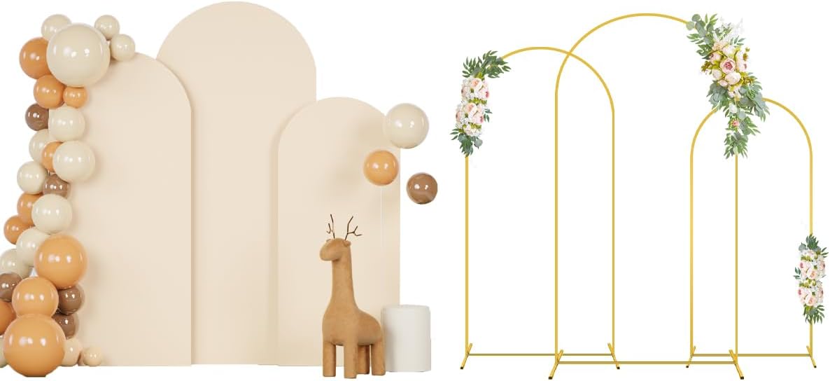 Elegant Wedding Arch Stand and Cover Set for Stunning Events