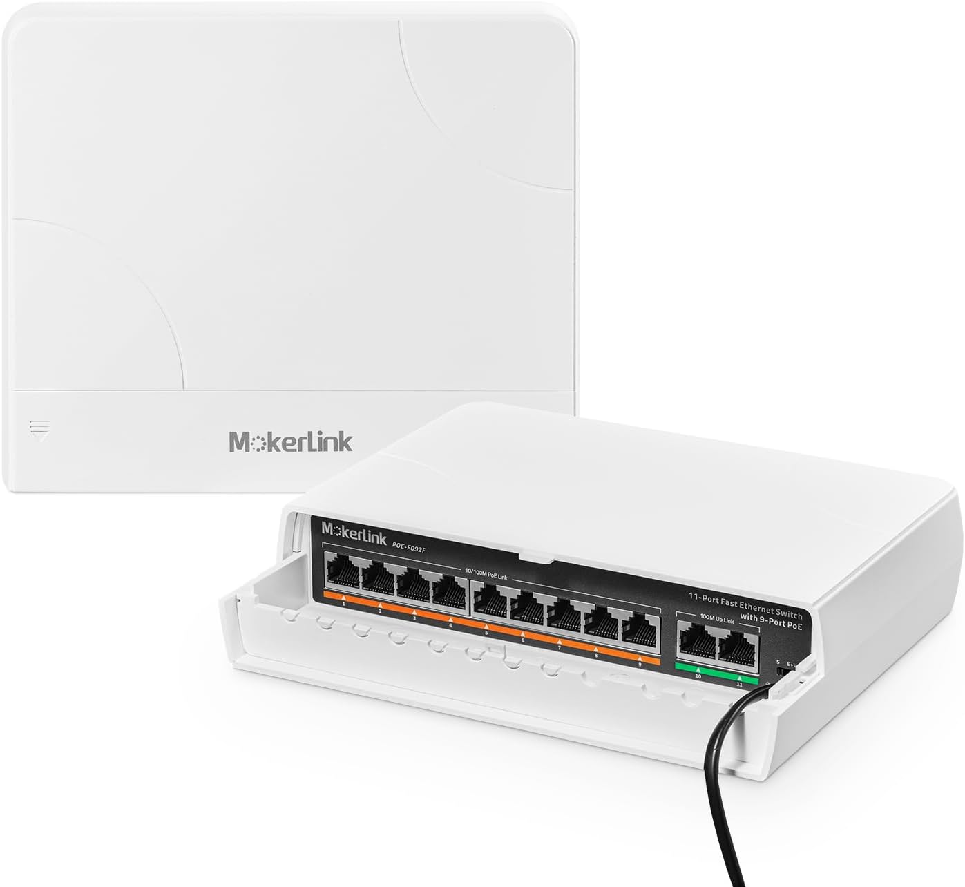 MokerLink 11 Port Outdoor PoE Switch for Reliable Network Setup