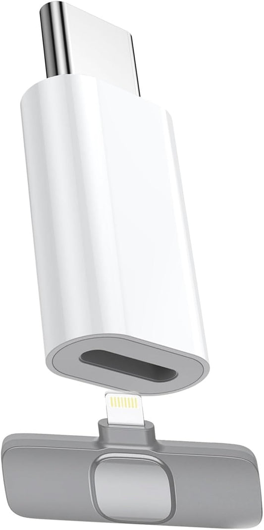 Fidioto Type C to Lightning Mic Adapter - Wireless Lavalier Connectivity