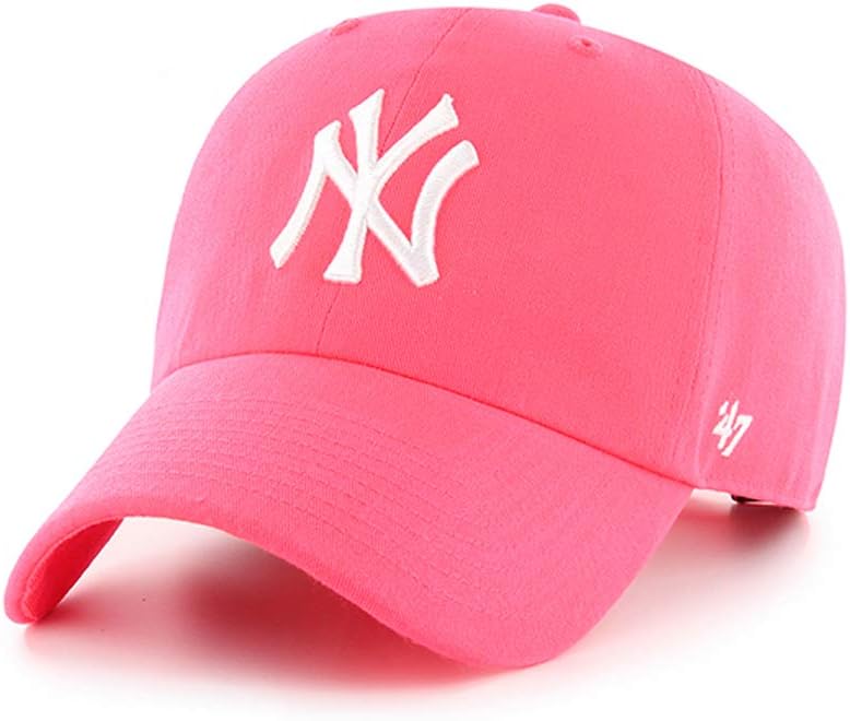47 MLB Womens Clean Up Cap in Neon Pink for Vintage Style