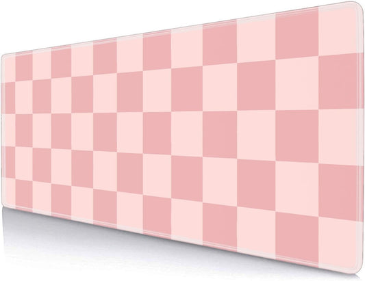 Extra Large Non-Slip Pastel Pink Desk Mat for Ultimate Comfort